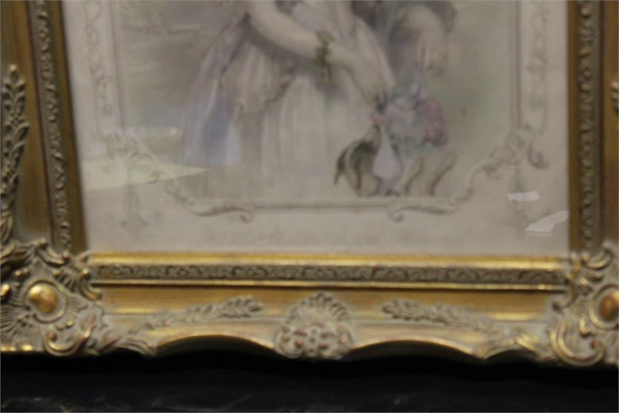 Two engravings in frames after John Hayter & H.Robinson - W&F Holl "the Hon. Charlotte Augusta - Image 4 of 13