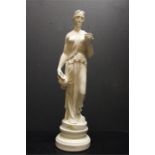 Plaster female statue - modern