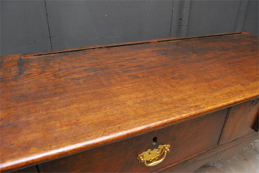 18th / 19th century oak dresser base with two drawers. - Image 5 of 7