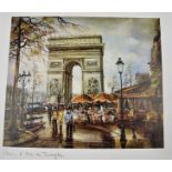 4 FRENCH 1980'S PRINTS OF PARIS