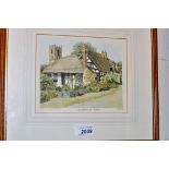 PRINT OF WELFORD ON AVON LIMITED 744/850 SIGNED P MARTIN