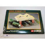 CORGI EDDIE STOBART READY CUT SELF ASSEMBLY TRANSPORT DEPO SET IN BOX (GC)