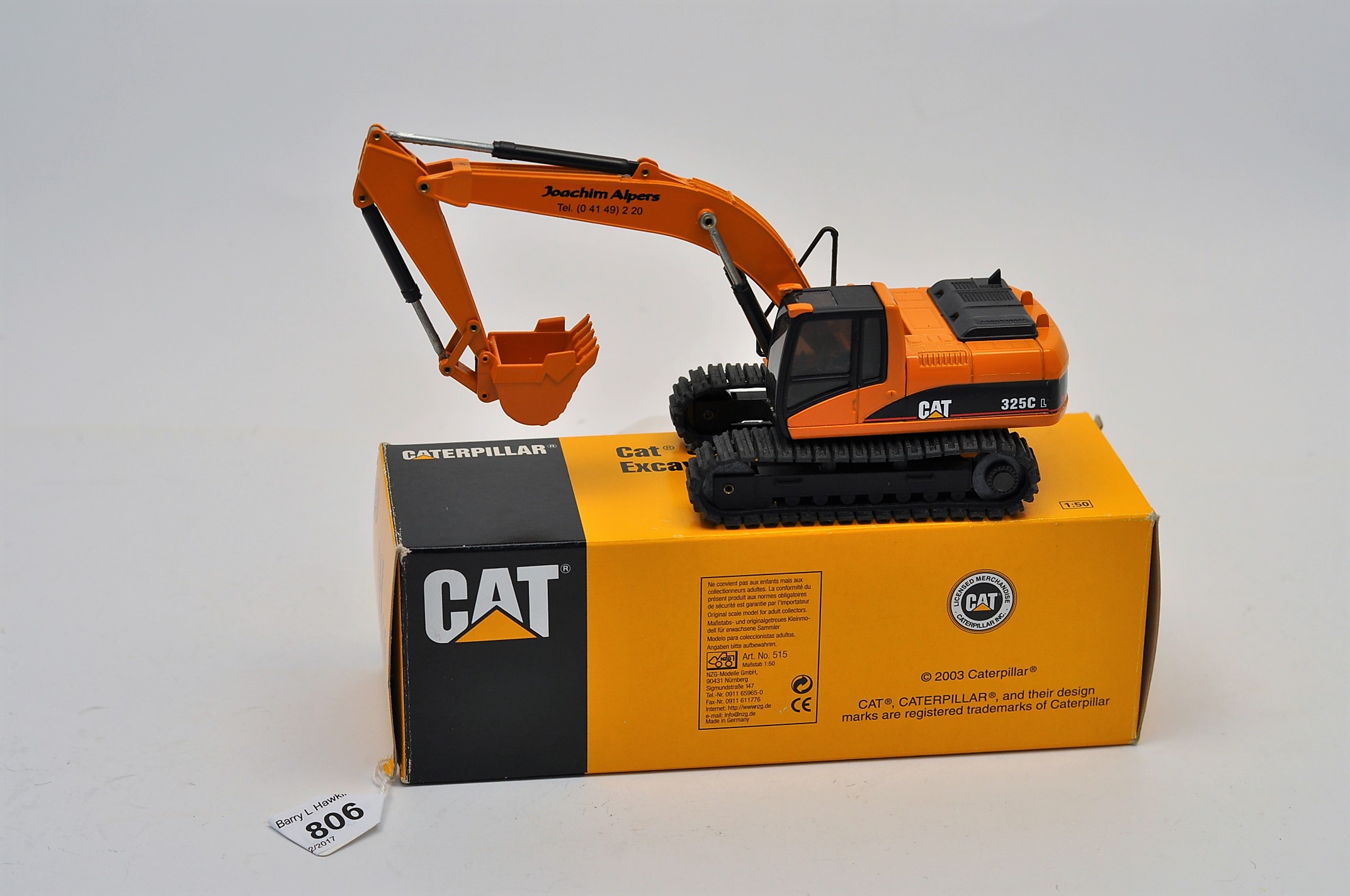 CAT 1:50 SCALE 325CL EXCERVATOR WITH BOX