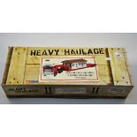 CORGI 1:50 SCALE CC13110 VOLVO F88 2 AXLE LOW LOADER & PORTABLE BUILDINGS LOAD HEANOR HAULAGE WITH