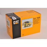 NZG 1:50 SCALE CAT 769 D OFF HIGHWAY TRUCK WITH BOX (VGC)