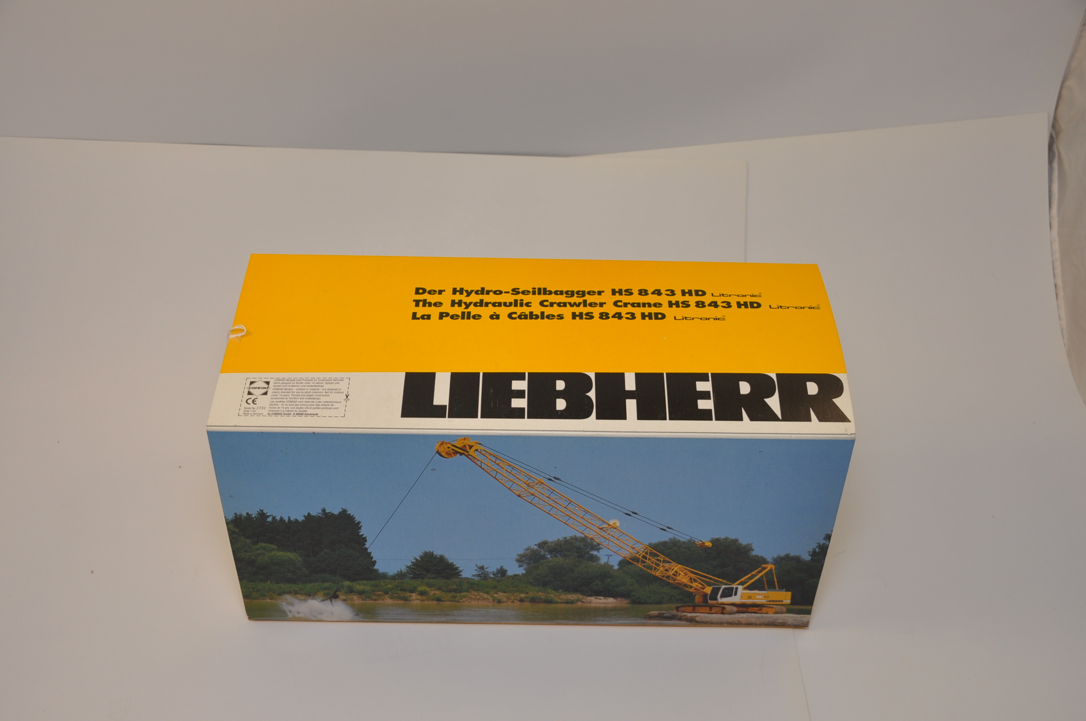 CONRAD MODELS 1:50 SCALE LIEBHERR THE HYDRAULIC CRAWLER CRANE HS 843 HD LITRONIC WITH BOX (NMC)