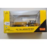 NORSCOT 1:50 SCALE CAT 740B EJ ARTICULATED TRUCK WITH BOX (VGC)