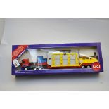 SIKU 1:55 SCALE 4018 LOW LOADER WITH PETROL STATION WITH BOX (VGC)