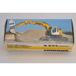 CONRAD MODELS 1:50 SCALE R 924 COMPACT LIEBHERR HYDRAULIC EXCAVATOR WITH BOX (VGC)