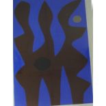 John Coburn (1925-2006), 'Sentinel' acrylic on paper, signed lower right, 89cm x 60cm approx.