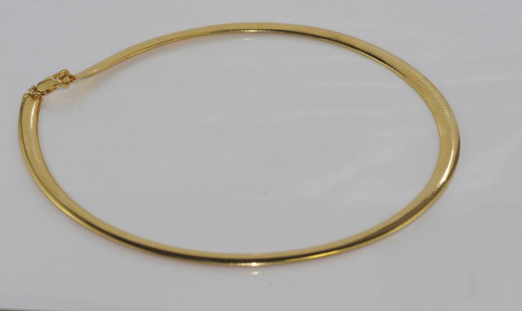 18ct yellow gold omega necklace weigh: approx 58.5 grams