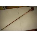 Copper & brass coach horn 102cm long