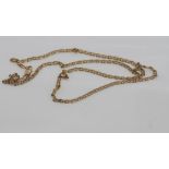 9ct yellow gold necklace / chain weight: approx 8.3 grams, size: approx 51cm length