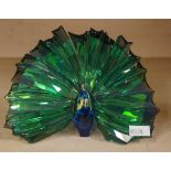 Swarovski Crystal SCS Peacock Ayra #5063694 with original box, 11cm high approx.