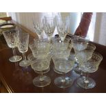 Quantity of glassware including Mall Pall & Waterford