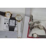 Two boxed ladies wristwatches Pulsar and Casio with four other ladies watches