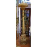 Victorian alabaster electric pedestal floor lamp 200cm high approx