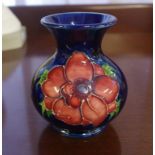 Small Moorcroft 'Anemone' vase 9cm high approx.