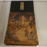 Nine Chinese ladies palace paintings folding into a book form