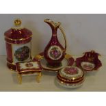 Six assorted Limoges (France) pieces