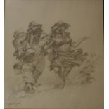 Zoltan Fenyes (1924-97), 'Waltzing Matilda II' pencil, signed lower left, 27cm x 25cm approx.