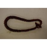 Horn bead necklace