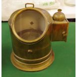 Brass binnacle 28cm high approx.