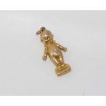 9ct yellow gold kewpie doll pendant weight: approx 1.5 grams