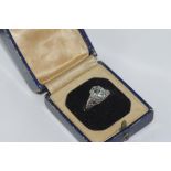 18ct white gold and 2.6ct diamond solitaire ring graded K, SI1, weight: approx 2.59 grams.
