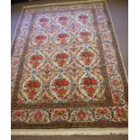 Middle Eastern style rug with cream colour tones, 320cm x 205cm approx