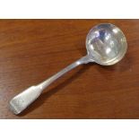 Geo.lll sterling silver fiddle pattern sauce ladle hallmarked London1808, 65g approx., 17cm long