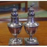 Pair of Walker & Hall sterling silver sifters hallmarked Sheffield 1897, 211g approx., 14cm high