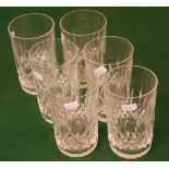 Six Waterford crystal Lismore high ball glasses