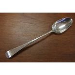 William lV sterling silver basting spoon hallmarked London 1831, 104g approx., 28cm long