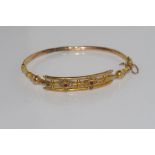Antique 9-10ct gold bracelet (as inspected), weight: approx 6.4 grams (no marks but tested as