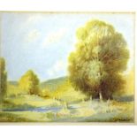 Gerald George Ansdell, working 1920s, watercolour landscape, signed lower right, 22 x 26.5cm approx