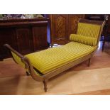 French Empire style daybed 176cm long, 61cm wide