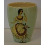 Martin Boyd Australian pottery "ballerina" beaker signed to base, H9.5cm approx