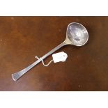 Sterling silver Danish ladle marked Hans Hansen, Sterling Denmark, 925S, 76grams approx.19.5cm long