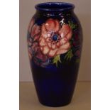 Moorcroft Hibiscus vase stamped and signed to base, H19cm approx