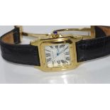 Large unisex wristwatch marked "Cartier"