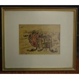 G. Salmaggi, Italy (1921-) untitled watercolour, signed lower left & verso, 16.5 x 23 cm