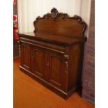Victorian sideboard with 3 drawers and 3 doors, 153cm wide, 157cm high