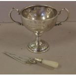 Sterling silver & MOP page marker hallmarked Birmingham 1912 together with a small sterling silver
