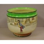 Royal Doulton 'Dickens Ware' jardiniere 21.5cm high approx.
