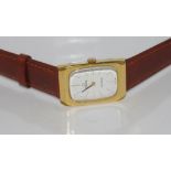Omega De Ville quartz watch in rolled gold case