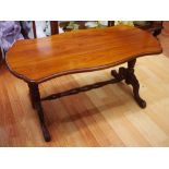 Vintage carved timber coffee table W91cm X D44cm X H43cm approx