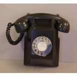 Bakelite dial wall telephone