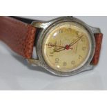 Vintage military style Bentima men's wristwatch