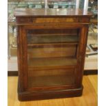 Victorian walnut pier cabinet with marquetry inlay and ormolu mounts, 82cm wide, 34cm deep, 103.